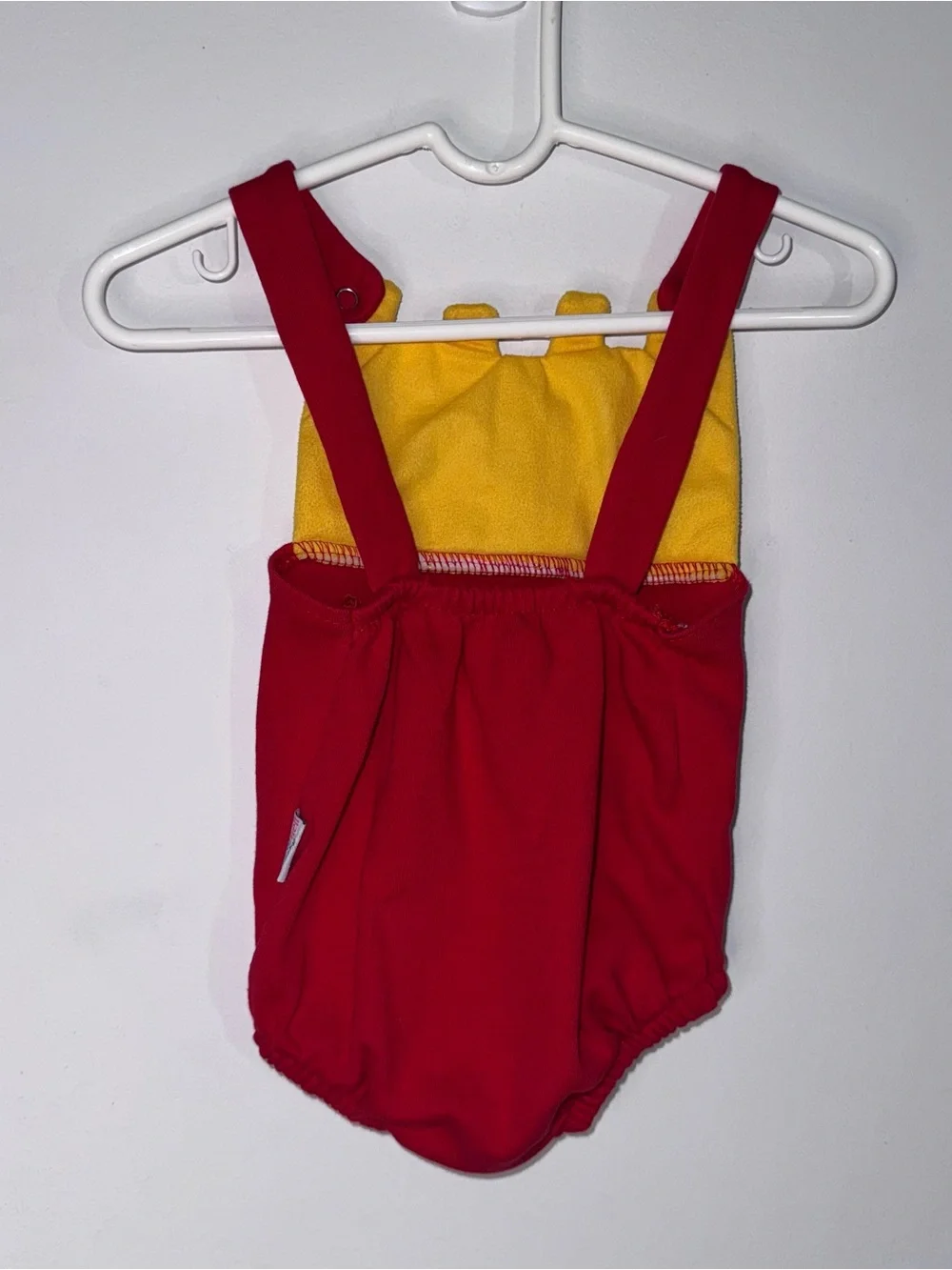Cocomell Baby McDonald’s French Fries Costume Red Yellow Overall 6-9 months